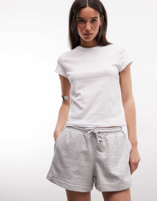 Weekday 90s baby tee in white, 3 of 4