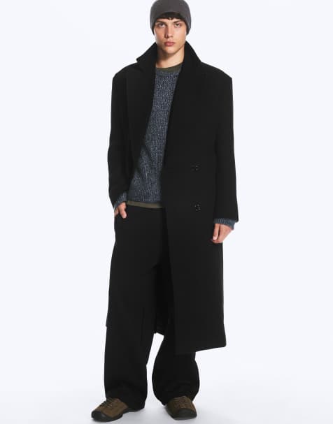 Weekday abrigo oversize de mezcla de lana en negro - view 1