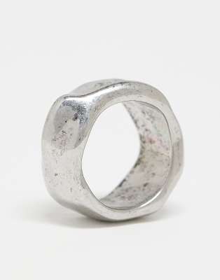 Weekday Abstract Chunky Ring In Silver