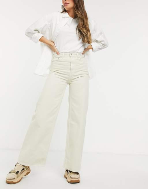 Weekday ace hot sale sand jeans