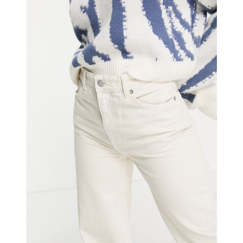 Donna Jeans con fondo ampio Weekday - Ace - Jeans a fondo ampio in cotone organico tinto écru