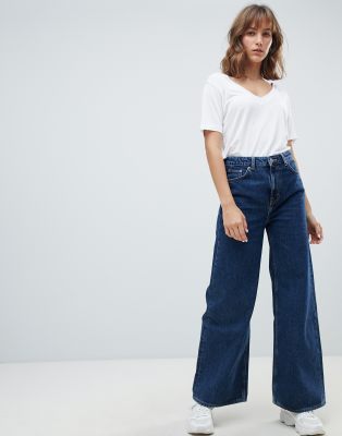 weekday ace wide leg jeans