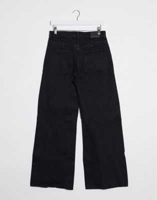 weekday ace tuned black jeans