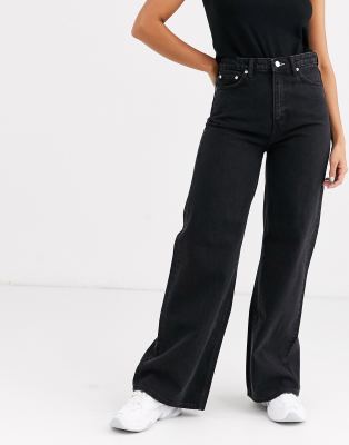 weekday ace tuned black jeans