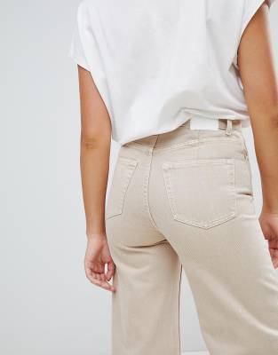 weekday beige jeans