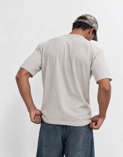 Weekday afslappet pasform kraftig jersey T-shirt i mole, 11 af 12