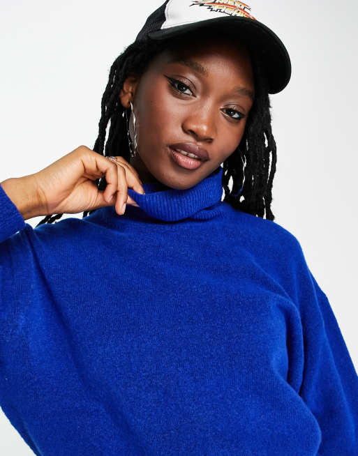 Weekday Knitted Jumper In Cobalt in Blue