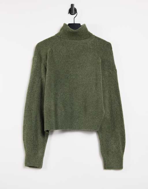 Olive on sale turtleneck sweater