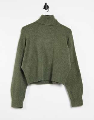 olive green turtleneck