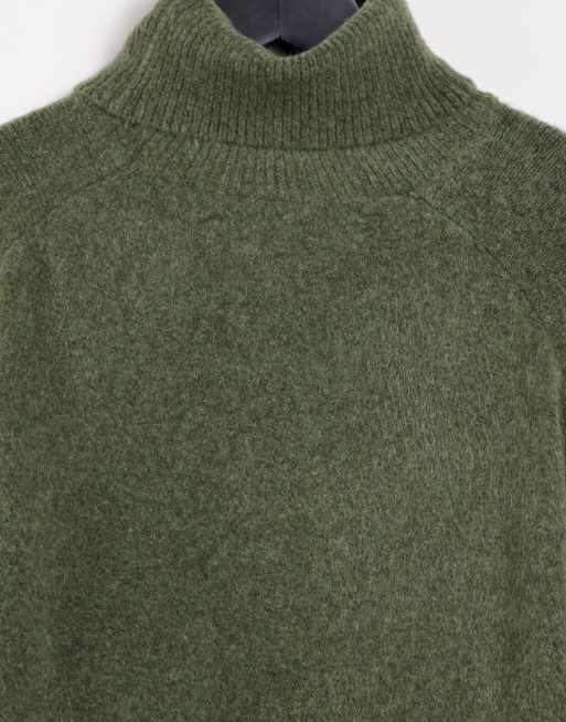 Army green turtleneck sweater sale