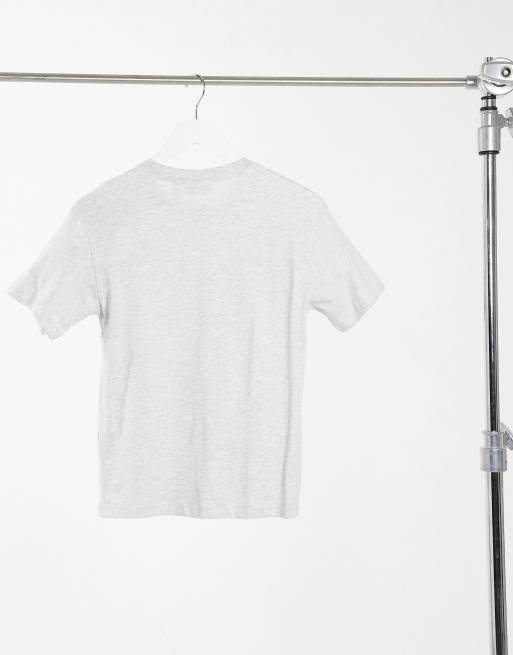 Weekday Alanis cotton relaxed fit crew neck t-shirt in gray melange, 2 of 4