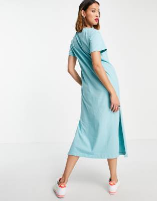 turquoise tshirt dress