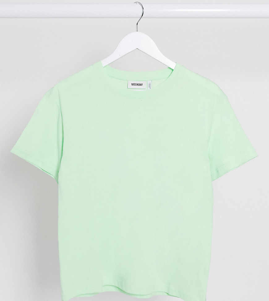 Weekday - Alanis - T-shirt met ronde hals van organisch katoen in mintgroen