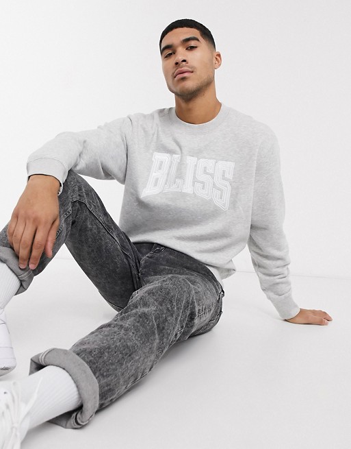 Weekday Albin Bliss sweater in grey melange