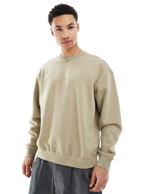 Weekday – Albin – Oversize-Sweatshirt in Beige , 2 von 4