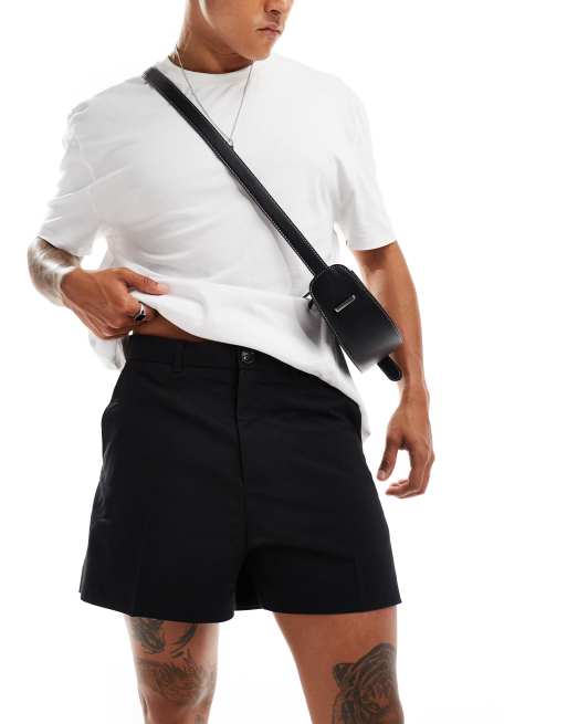 Weekday - Alessandro - Skræddersyede shorts i sort