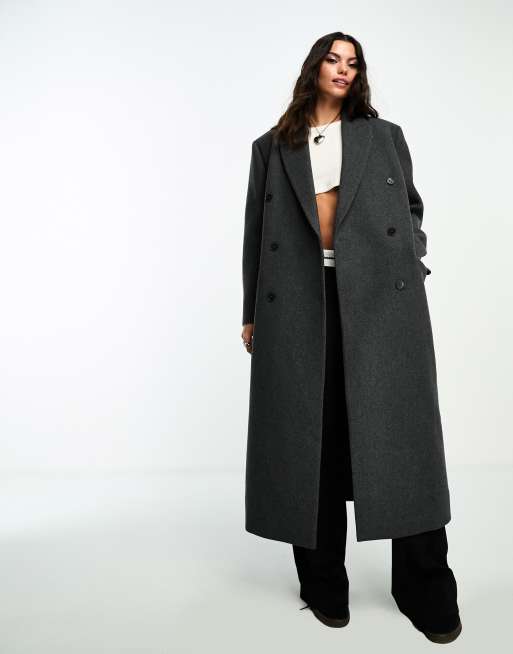 Double breasted shop oversized coat