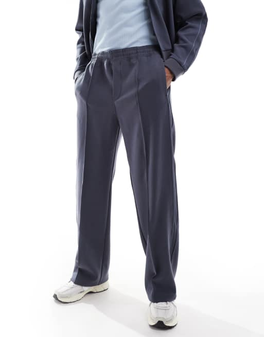 Weekday Alf structured trackies in navy (part of a set)