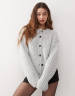 【定番】High Gauge Knit Cardigan　C.GRAY Graphpaper（グラフペーパー） / Suvin High Gauge Knit
