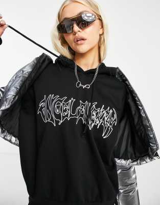 Weekday Alisa angel energy hoodie in black