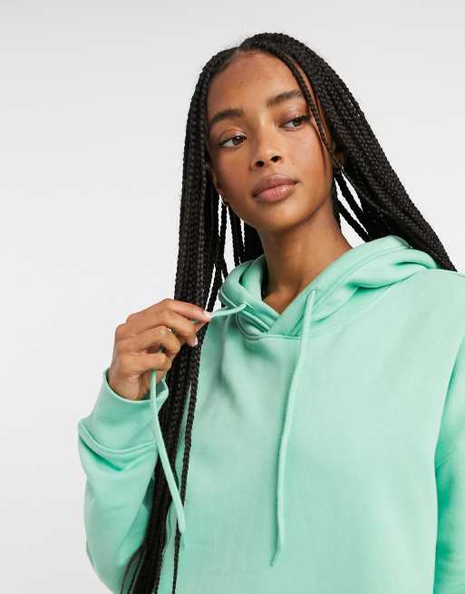 Ladies mint green hoodie hot sale