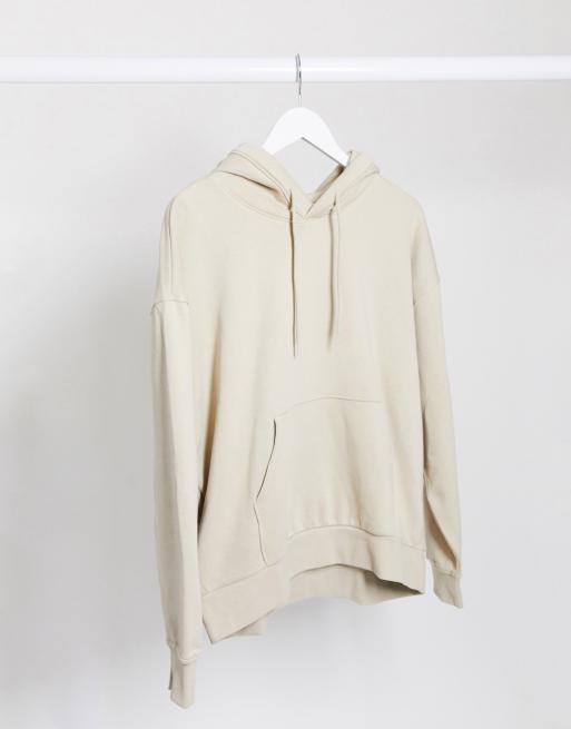 Weekday store beige hoodie