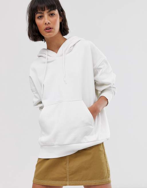 Asos white outlet hoodie