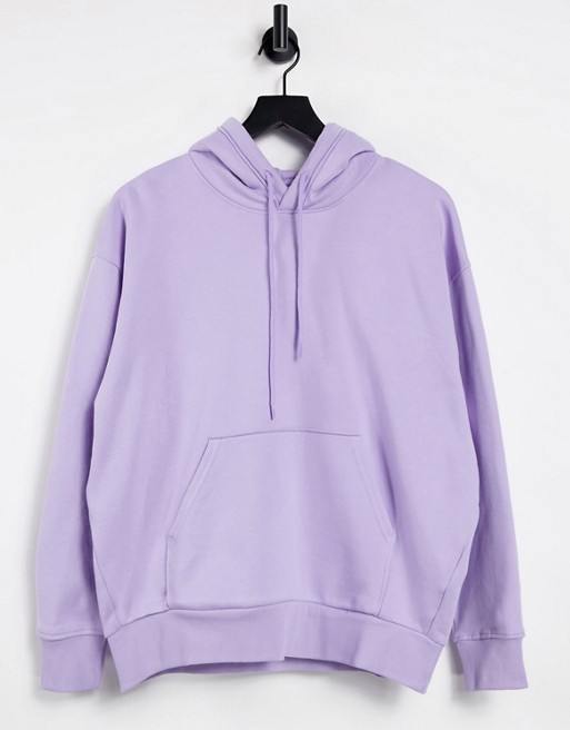 Weekday Alisa organic cotton  hoodie in lilac