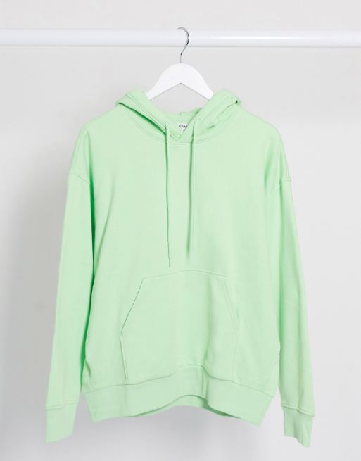 Weekday Alisa organic cotton oversized hoodie in light Weekday Alisa organic cotton oversized hoodie in light
