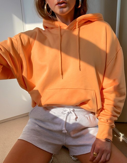 Weekday Alisa oversized hoodie in orange