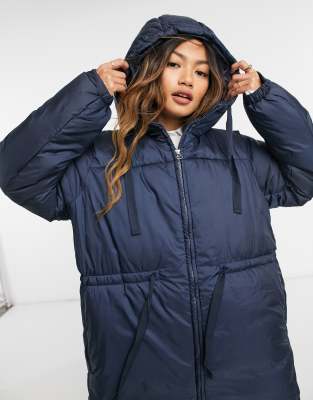 weekday blue puffer jacket