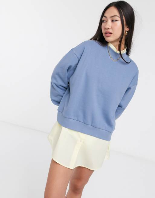 Weekday - Amaze - Felpa ampia blu