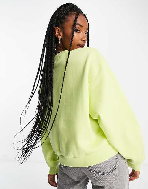 Weekday – Amaze – Grön sweatshirt av ekologisk bomull Weekday – Amaze – Grön sweatshirt av ekologisk bomull