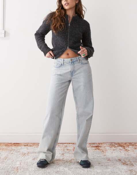 Weekday - Ample - Jean baggy à taille basse - Bleu clair - view 1