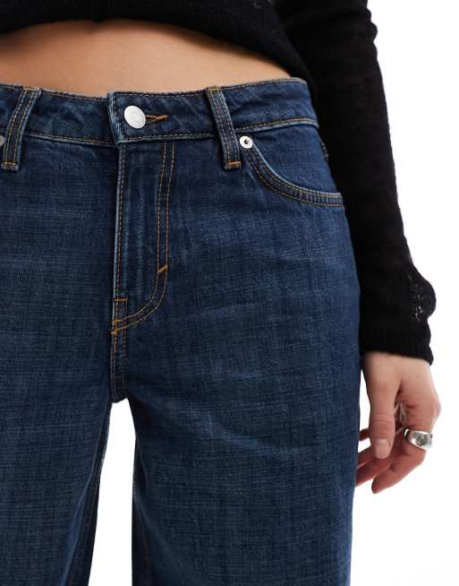 Weekday - Ample - Jean baggy à taille basse - Bleu saphir, 3 de 5