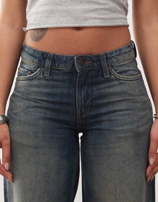 Weekday - Ample - Jean baggy à taille basse - Délavage bleu intense, 5 de 5