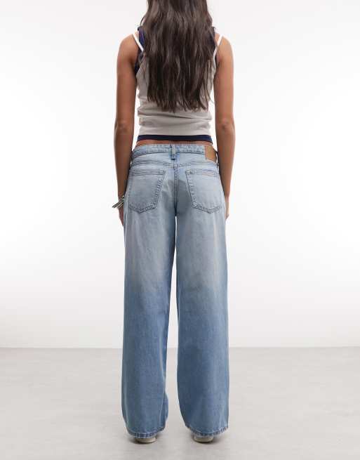 Weekday - Ample - Jean baggy taille basse - Bleu clair délavé, 2 de 5