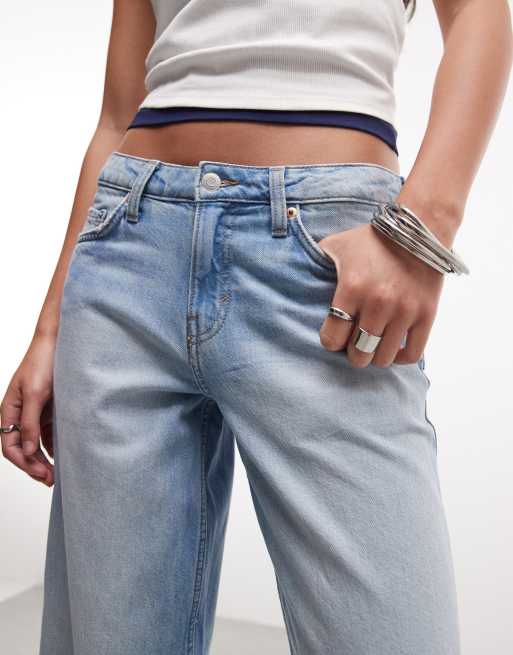 Weekday - Ample - Jean baggy taille basse - Bleu clair délavé, 5 de 5