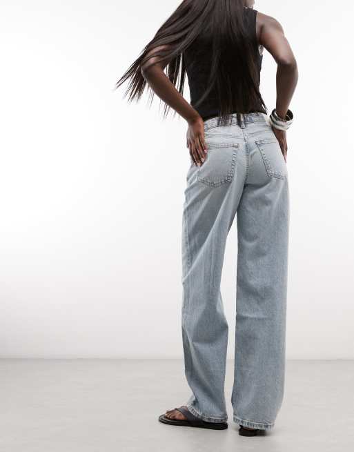 Weekday - Ample - Jeans ampi a vita bassa lavaggio blu chiaro, 3 di 5