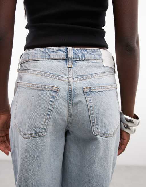 Weekday - Ample - Jeans ampi a vita bassa lavaggio blu chiaro, 5 di 5