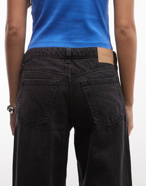 Weekday - Ample - Jeans ampi a vita bassa nero inchiostro, 4 di 5