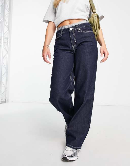 Weekday Ample low rise straight leg in indigo, 4 of 4
