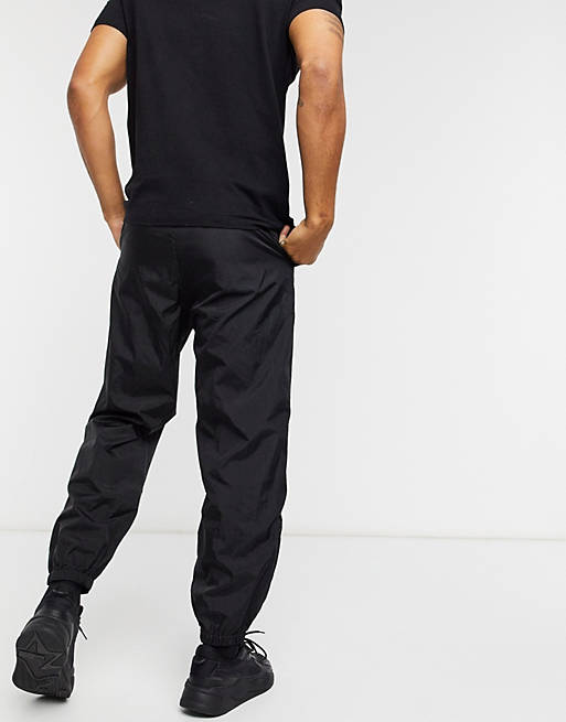 Weekday Andrew Woven Joggers in Black