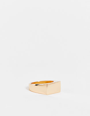Weekday - Anello chevalier oro 