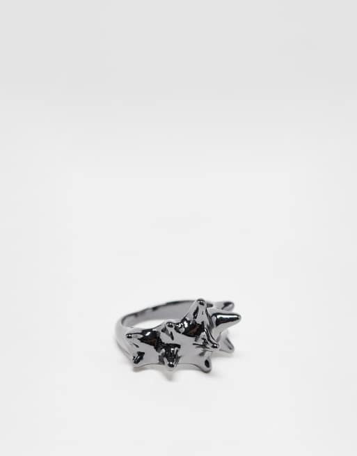 Weekday - Anello color argento con punte