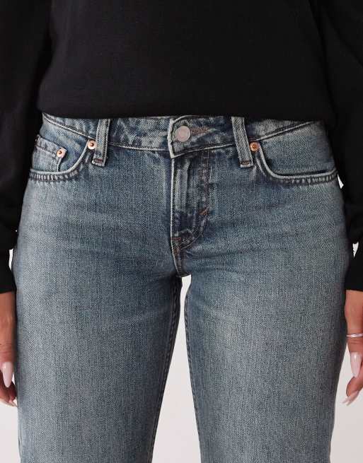 Weekday - Arrow - Jean droit à taille basse - Bleu, 5 de 5