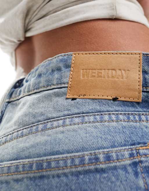 Weekday – Arrow – Jeans in Jackpot-Blau mit niedrigem Bund, regulärer Passform und geradem Schnitt, 2 von 5