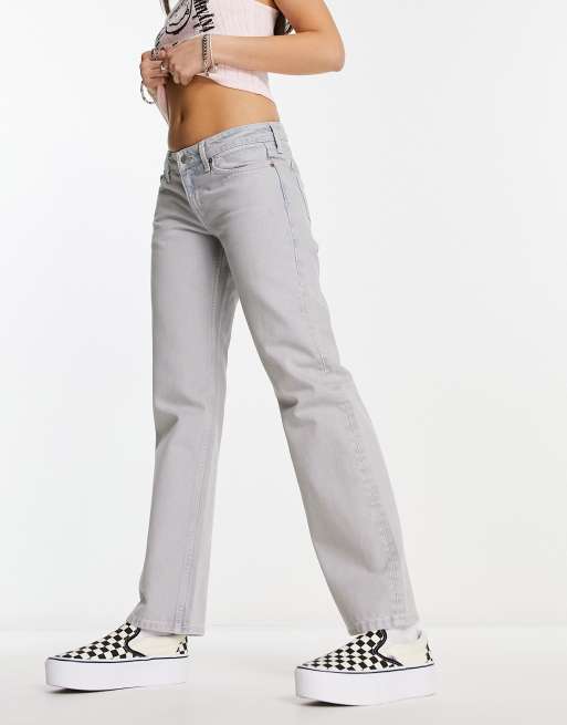 COLLUSION x007 stretch flare jeans in gray