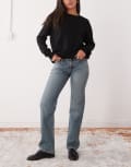 [Weekday] Weekday Arrow low waist straight leg jeans in blue W27 L30 Second Blue