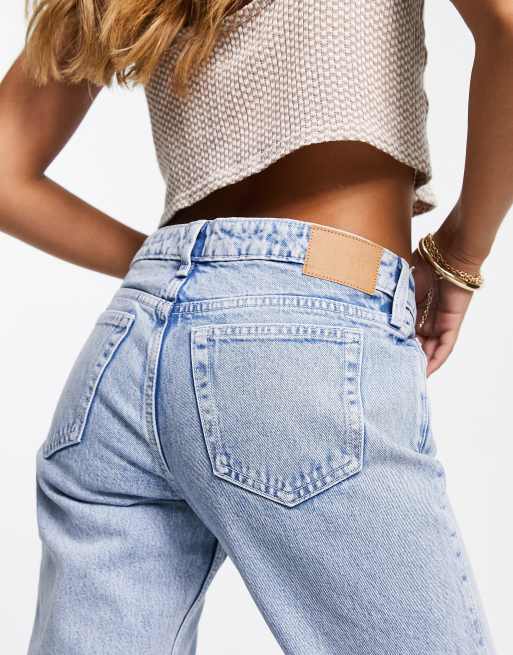 Weekday – Arrow – Sommarblå jeans med raka ben och låg midja, 3 av 4